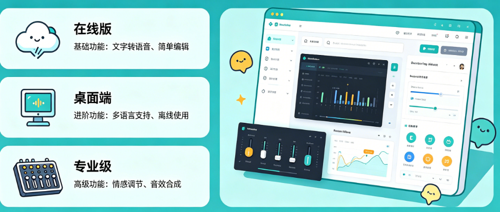 电脑端AI配音软件别只看“在线版”!从桌面端到专业级的完整推荐指南