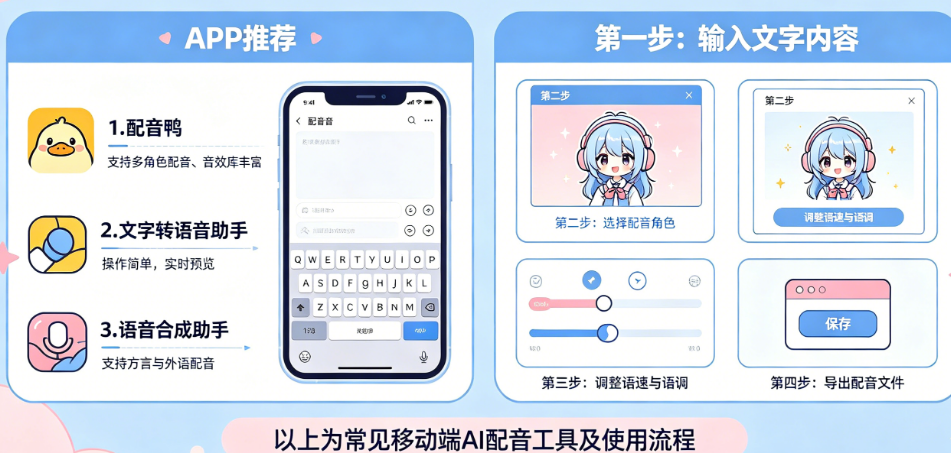 告别“机械声”尴尬：手机端AI配音APP全攻略与实操指南