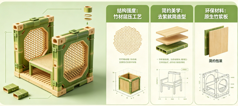 竹家具包装别只懂“环保材料”!从结构强度到简约美学的完整设计指南