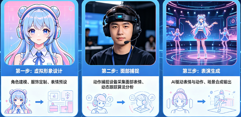 AI怎么生成数字人演员?虚拟形象+面部捕捉+表演生成全流程