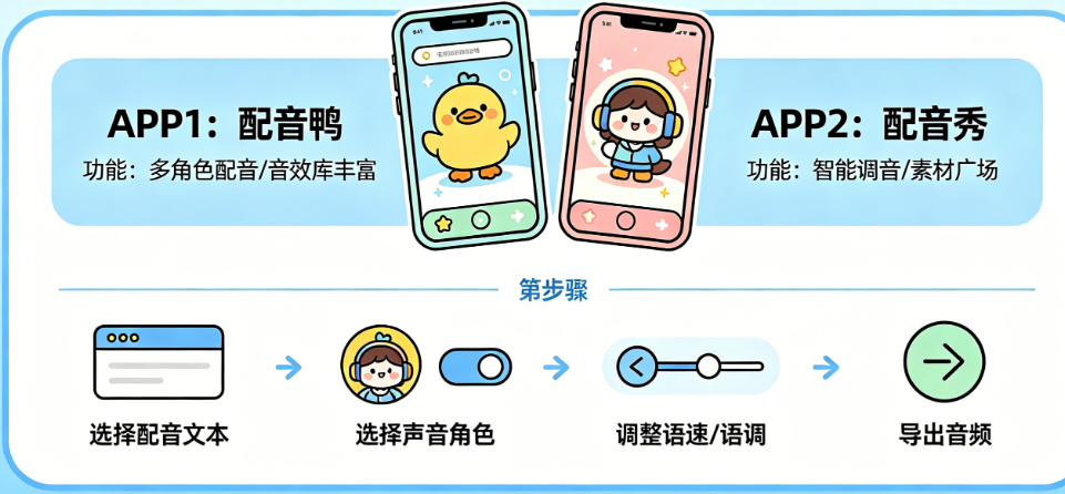 告别“机械声”尴尬：手机端AI配音APP全攻略与实操指南