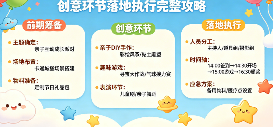 儿童节主题活动策划：从创意萌芽到落地执行的完整攻略