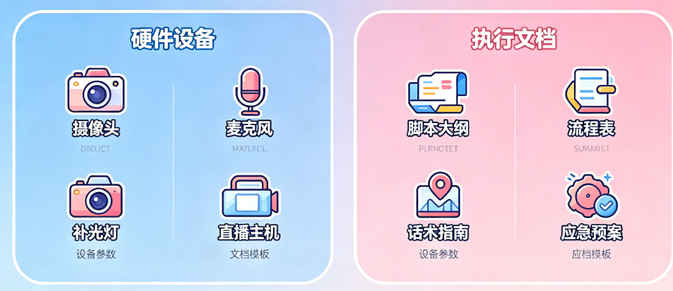 直播物料别只懂“产品”!从硬件设备到执行文档的完整物料清单