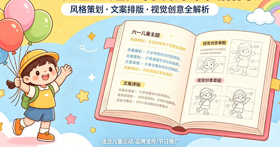 六一儿童主题广告设计：风格策划、文案排版、视觉创意干货指南