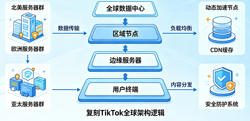 全球化短视频App服务器部署方案,复刻TikTok全球架构逻辑