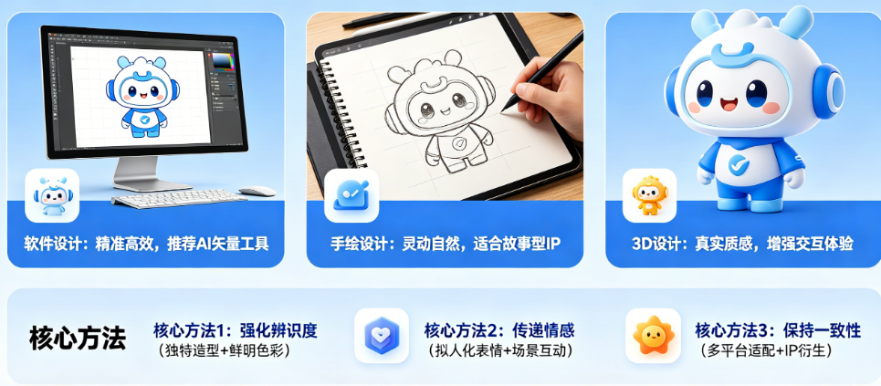 吉祥物用什么设计好看?软件、手绘、3D如何选?打造吸睛形象的核心方法