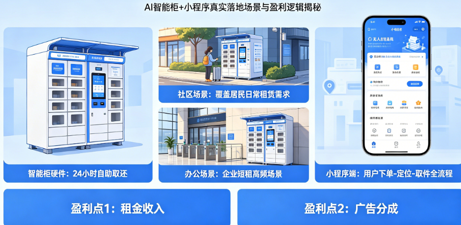 无人租赁是风口还是泡沫?揭秘AI智能柜+小程序的真实落地场景与盈利逻辑