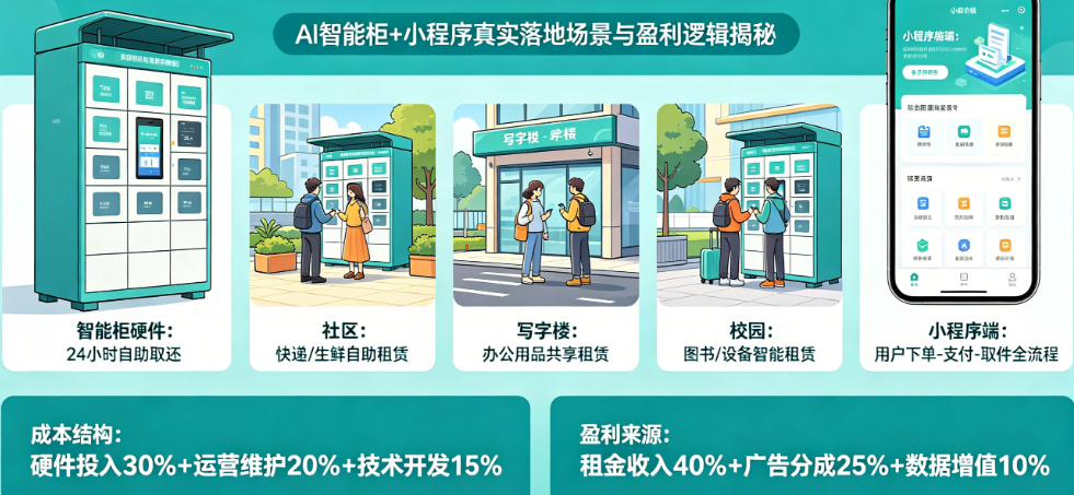 无人租赁是风口还是泡沫?揭秘AI智能柜+小程序的真实落地场景与盈利逻辑
