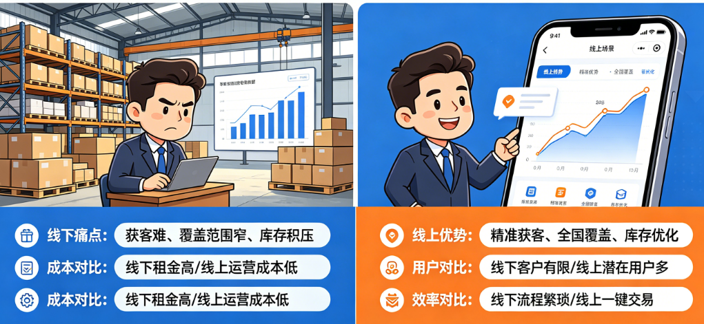 为什么工业品老板争相开发零售应用？线下转线上的驱动力是什么？