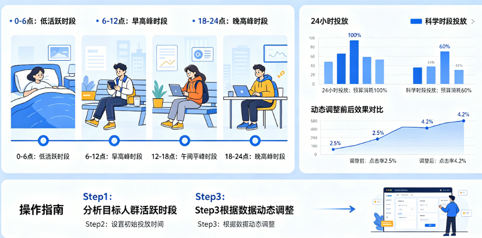 别让“24小时投放”烧掉一半预算!广告投放时间的科学设置与动态调整