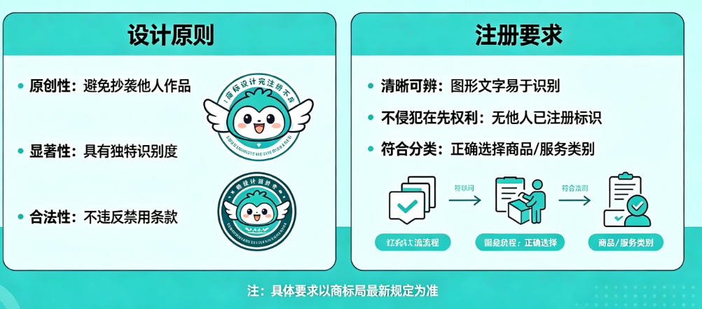商标设计完注册不了?揭秘商标设计必须遵循的原则与注册硬性要求