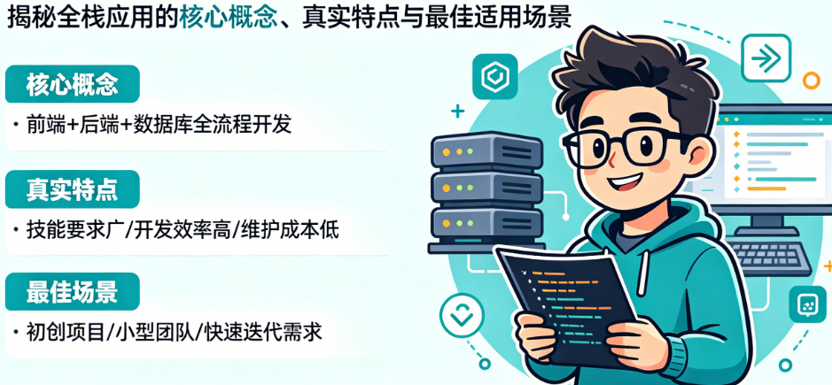 全栈开发是万能解药吗?揭秘全栈应用的核心概念、真实特点与最佳适用场景