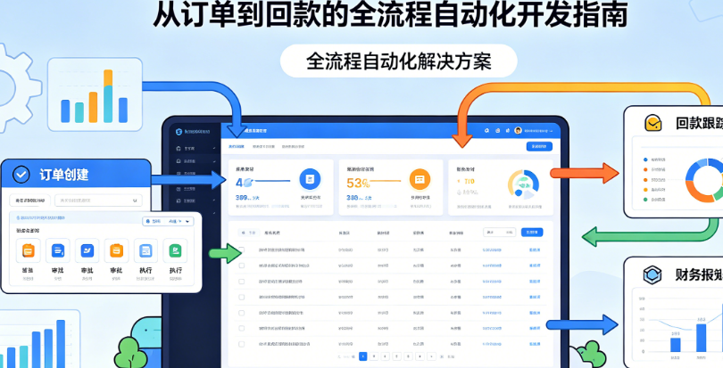 商务管理软件别只懂“审批流”!从订单到回款的全流程自动化开发指南