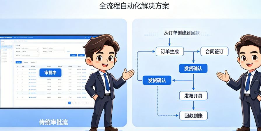 商务管理软件别只懂“审批流”!从订单到回款的全流程自动化开发指南