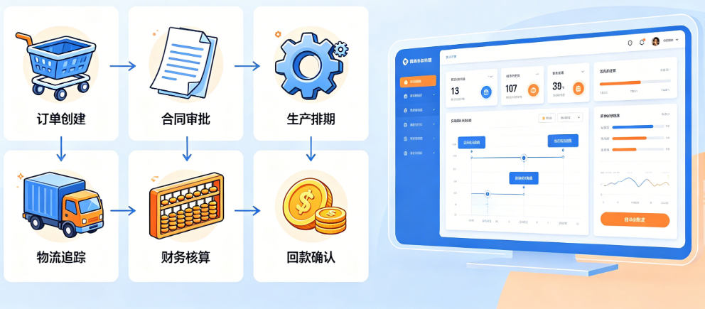 商务管理软件别只懂“审批流”!从订单到回款的全流程自动化开发指南