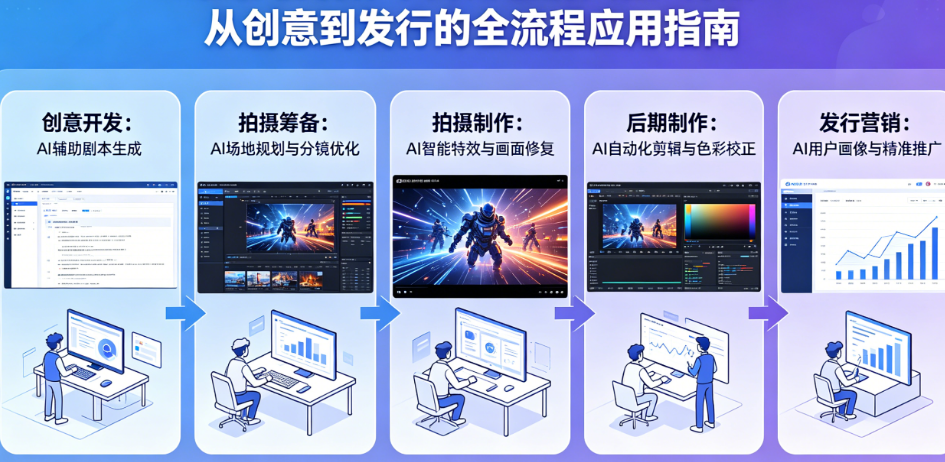 AI在影视制作中的角色别只懂“特效”!从创意到发行的全流程应用指南