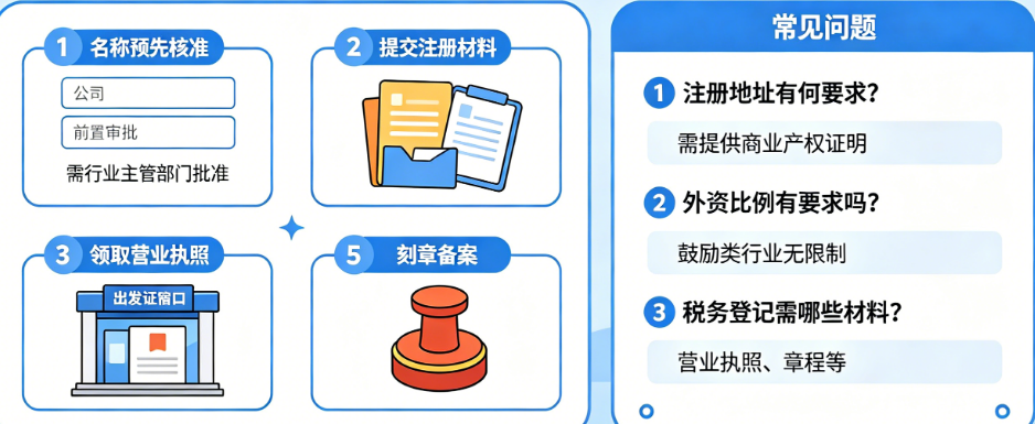 外资公司在厦门注册怕流程复杂?揭秘办理步骤与常见问题解答