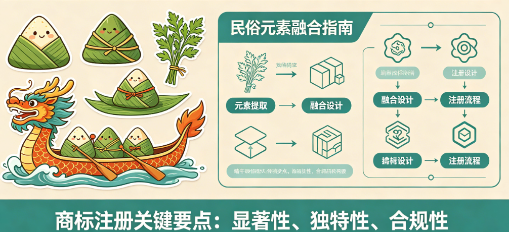 端午民俗商标没辨识度?揭秘民俗元素融合的设计技法与注册要点