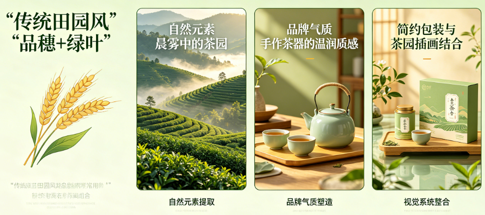 田园风品牌别只懂“麦穗+绿叶”!从自然元素到品牌气质的完整案例解析