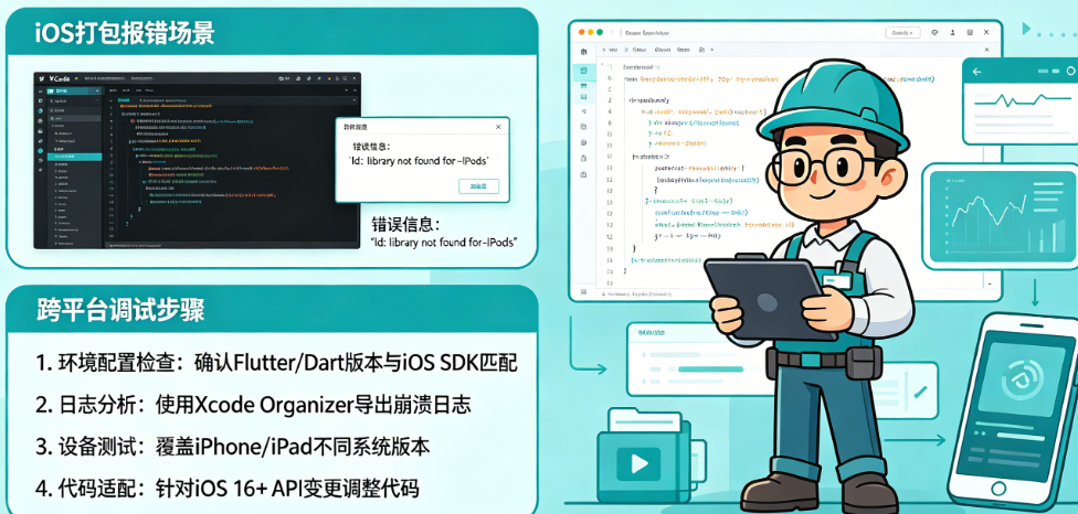 iOS新版本打包报错?跨平台APP的系统兼容性调试方法