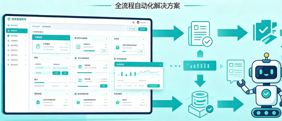 商务管理软件别只懂“审批流”!从订单到回款的全流程自动化开发指南