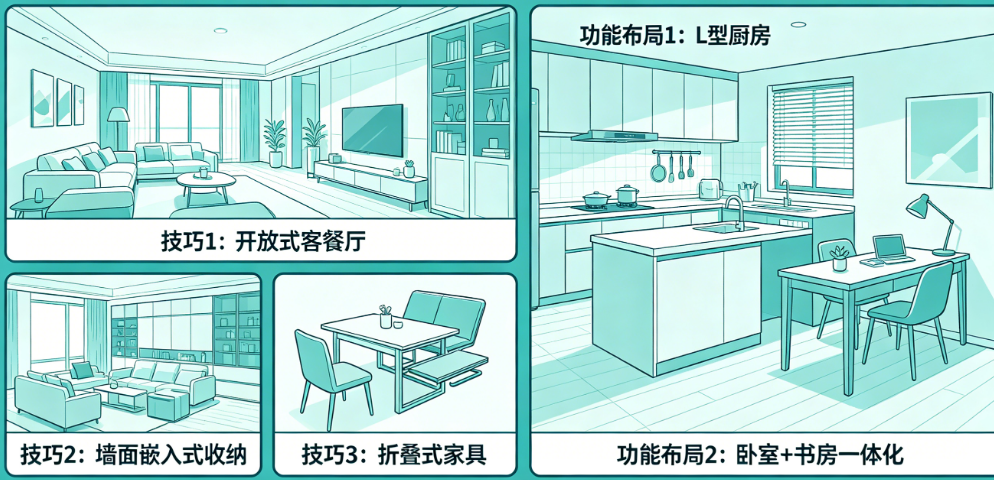 小户型越住越挤?揭秘75平米装修的空间放大技巧与功能布局