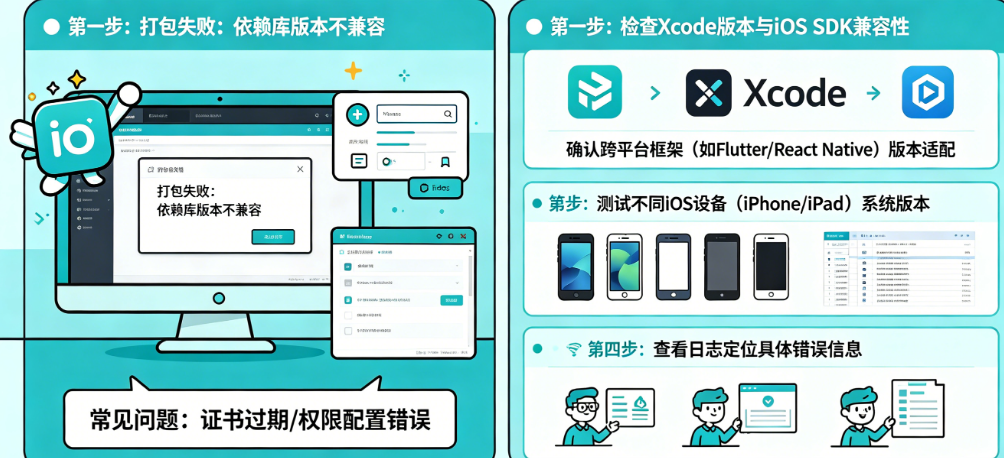 iOS新版本打包报错?跨平台APP的系统兼容性调试方法