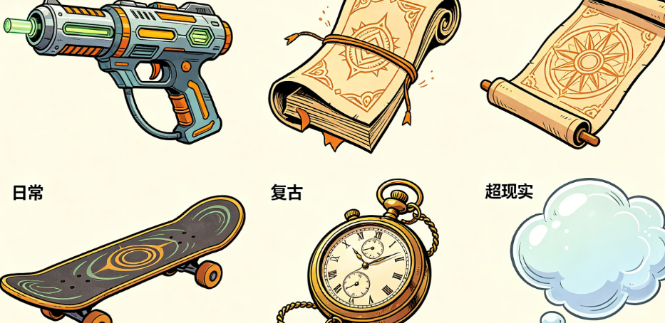 怎么用AI生成漫画素材?角色立绘、场景背景、道具物件全攻略