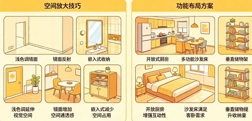 小户型越住越挤?揭秘75平米装修的空间放大技巧与功能布局