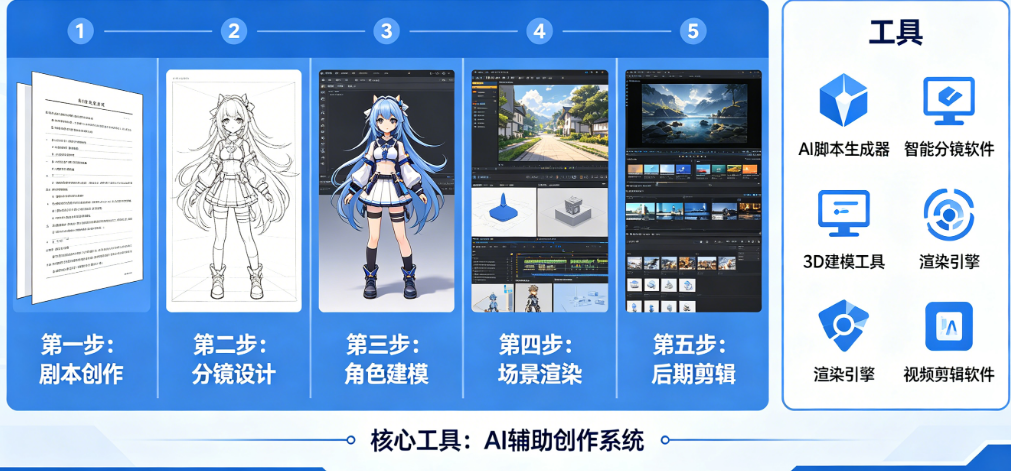想做AI漫剧不知从哪下手?揭秘漫剧制作的步骤与核心工具
