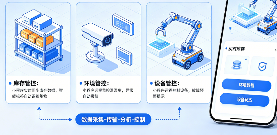 智慧仓储怎么用小程序+IOT实现?库存、环境、设备如何智能管控?