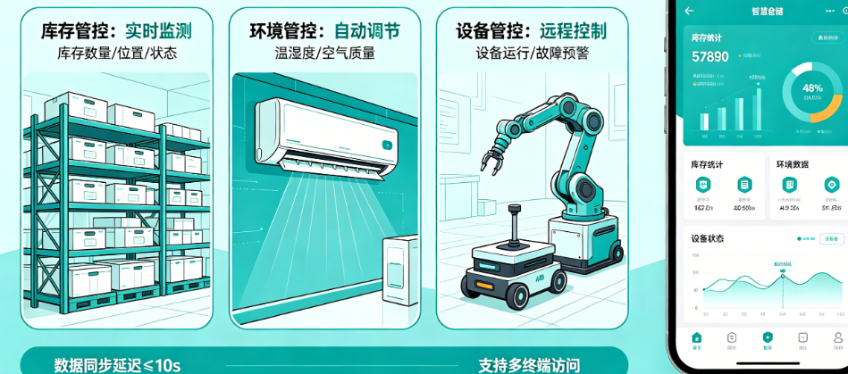 智慧仓储怎么用小程序+IOT实现?库存、环境、设备如何智能管控?