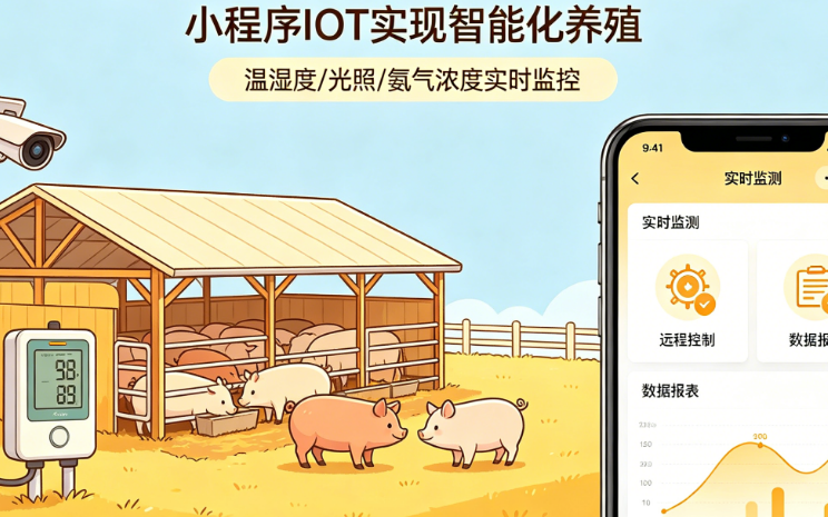养殖物联网怎么做?小程序IOT如何远程管控养殖环境?