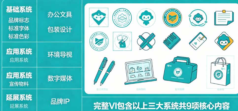 报价单上的VI项目看不懂?揭秘一套完整的VI应该包含哪些项目