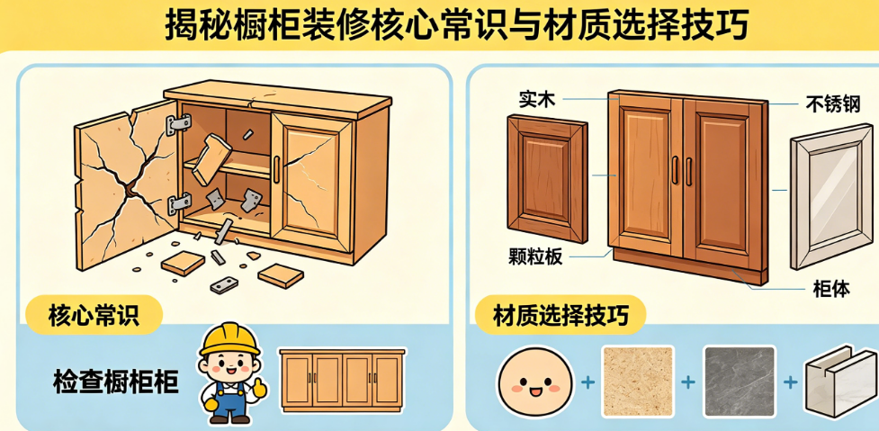 橱柜用了两年就坏了?揭秘橱柜装修的核心常识与材质选择技巧