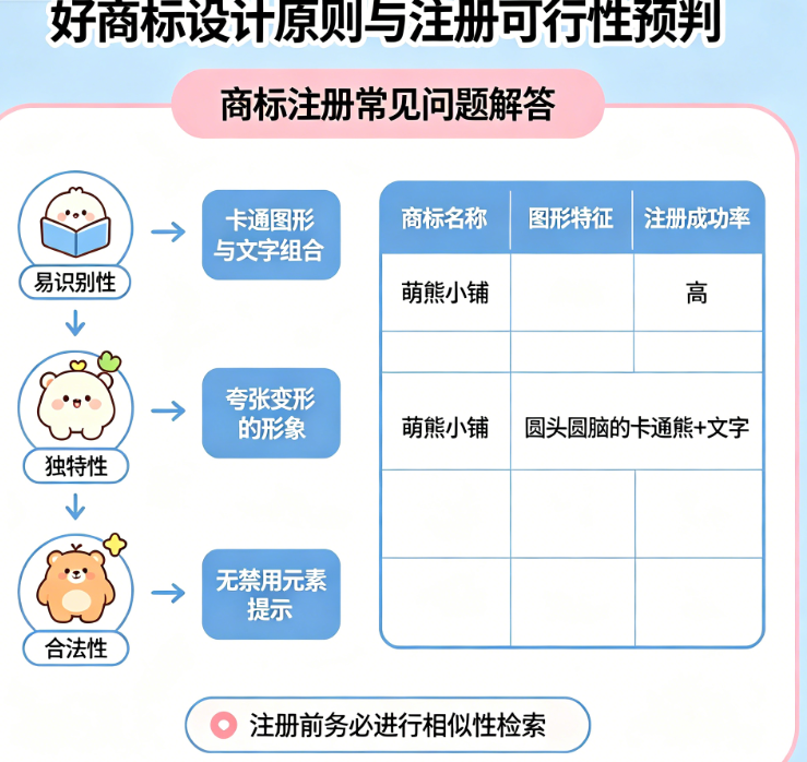 商标设计完注册不了?揭秘好商标的设计原则与注册可行性预判