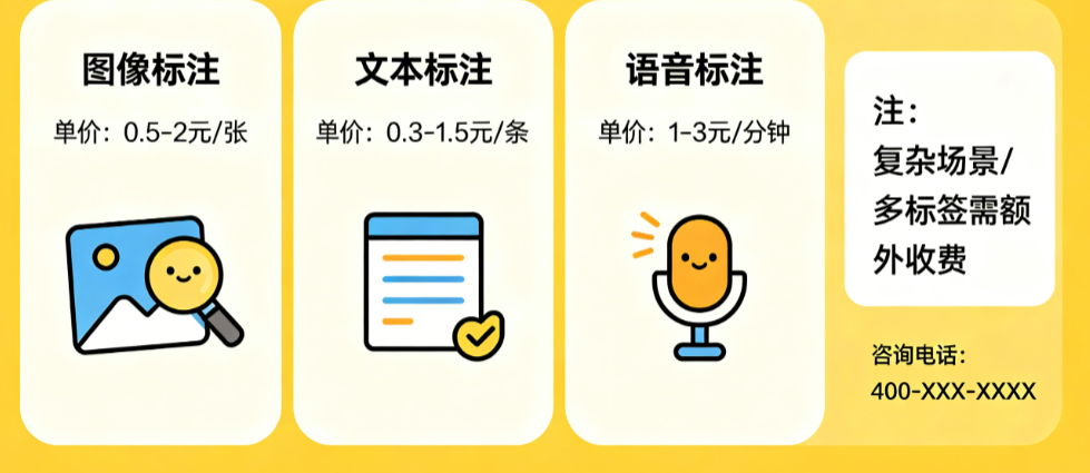 AI数据标注多少钱?图像、文本、语音标注价格全解析