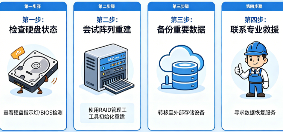 服务器RAID阵列坏了怎么恢复数据?硬盘故障、阵列崩溃如何自救?