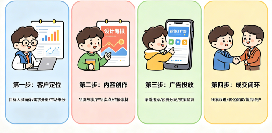 新公司营销别只懂“打广告”!从客户定位到成交闭环的完整营销工作清单