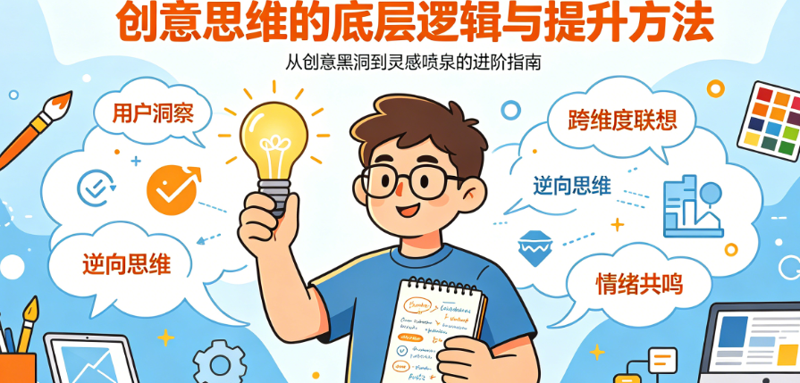 创意灵感总枯竭?揭秘广告设计师创意思维的底层逻辑与提升方法