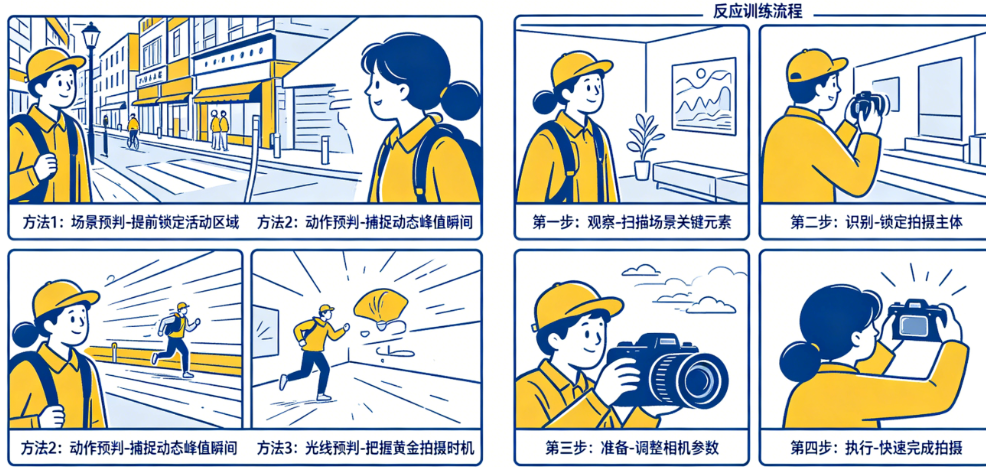 定格瞬间:必学的3种抓拍预判方法+一套从观察到按快门的反应训练流程