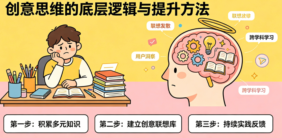 创意灵感总枯竭?揭秘广告设计师创意思维的底层逻辑与提升方法