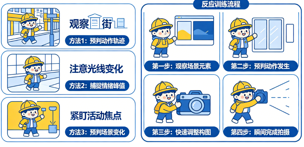 定格瞬间:必学的3种抓拍预判方法+一套从观察到按快门的反应训练流程