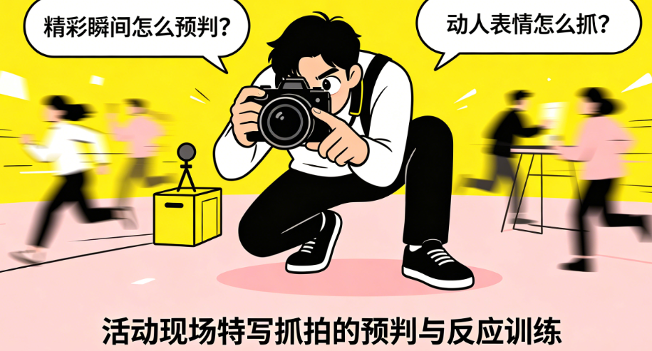精彩瞬间怎么预判?动人表情怎么抓?——活动现场特写抓拍的预判与反应训练
