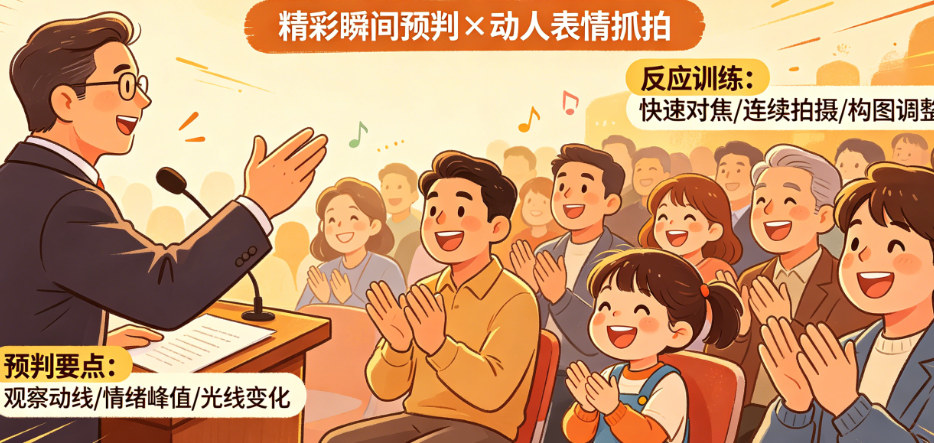 精彩瞬间怎么预判?动人表情怎么抓?——活动现场特写抓拍的预判与反应训练