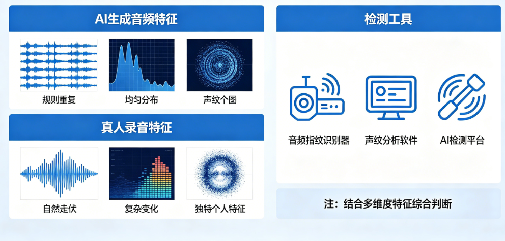如何区分AI生成的音频和真人录音?有检测工具吗?——常见问答