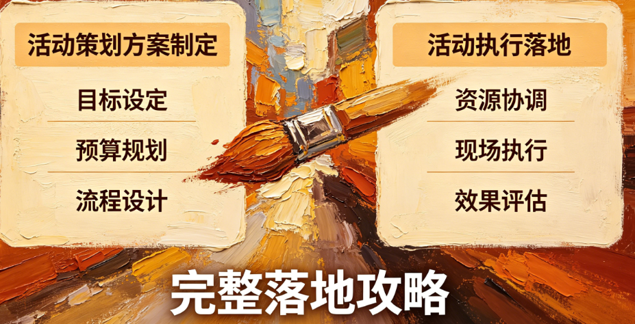 活动策划别只懂“想创意”!从方案到执行的完整落地攻略