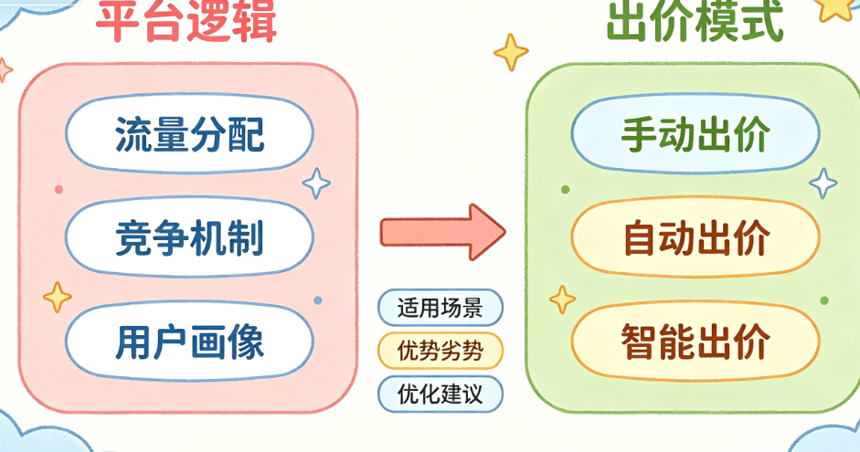 AI出价策略别只懂“一套走天下”!从平台逻辑到出价模式的完整对比指南