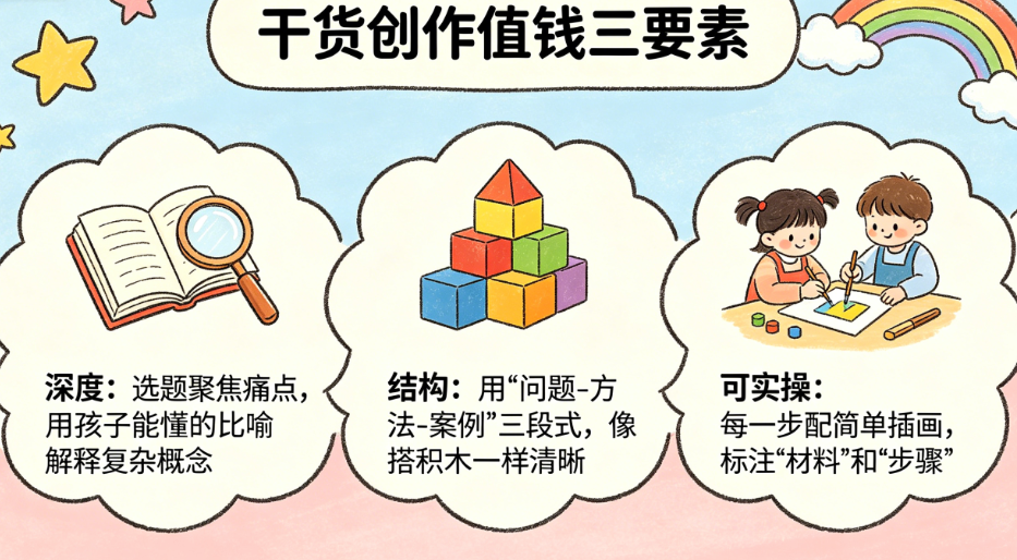 干货类内容怎么创作才能“值钱”?深度、结构、可实操如何保证?