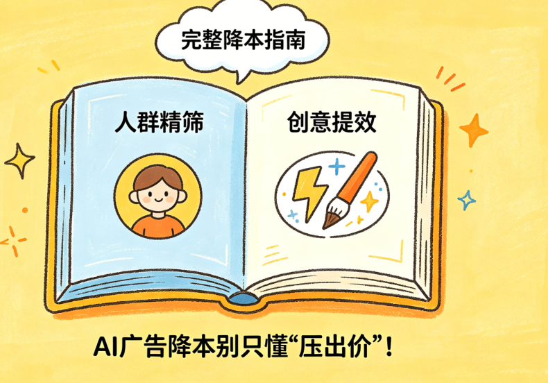 AI广告降本别只懂“压出价”!从人群精筛到创意提效的完整降本指南